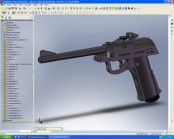 Air gun model made with SolidWorks (2008)